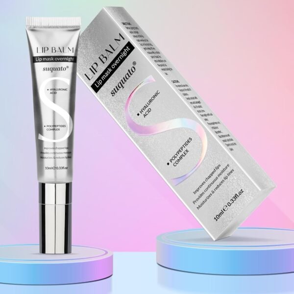Peptide Lip Treatment Butter Balm: Mini Plumping Gloss Set for Dry Care, With Hyaluronic Acid and Mask Overnight for Glowy Skin, Travel Size Night Hydrating Balm - Image 8