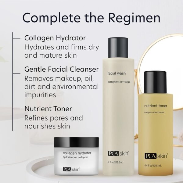 PCA SKIN Hydrating Collagen Cream for Face, Collagen Hydrator Night Cream, Hydrates and Firms Dry Mature Skin, Made with Shea Butter, Olive Fruit Oil, and Sweet Almond Fruit Extract - Image 9