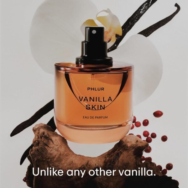 PHLUR Vanilla Skin Eau de Parfum - Full Size Perfume Spray Fragrance - Vanilla Perfume with Pink Pepper, Cashmere Wood & Sandalwood (50mL) - Image 3
