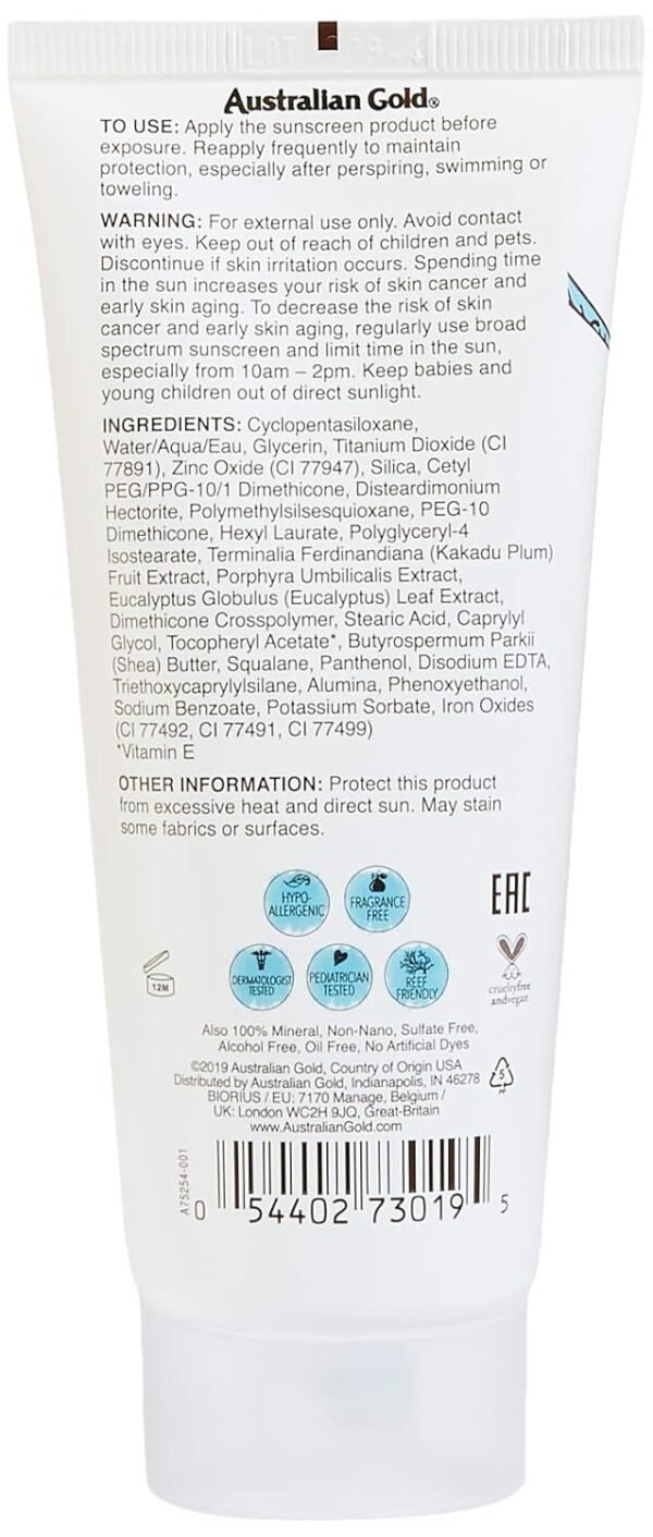 Australian Gold - Botanical Tinted Face Cream SPF 50 - Medium/Tan Black 89 ml (Pack of 1) - Image 5