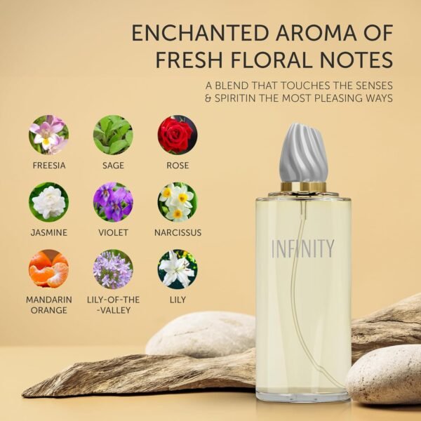 Womens Perfume - INSPIRED by ETERN Perfume for Women - Floral, Romantic, Timeless, Elegant - Freesia, Mandarin Orange, Sage, Green Notes - 100ml (3.4oz) - Image 4