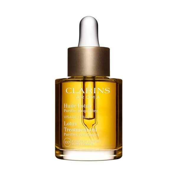 Clarins Lotus Face Oil Treatment | Hydrates, Tones and Balances Skin | Visibly Tightens Pores | Minimizes Fine Lines |Skin Is Immediately Velvety*|100% Natural Plant Extracts |Oily To Combination Skin - Image 2