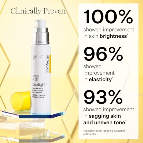 StriVectin Tighten and Lift Peptight Tightening and Brightening Face Serum with Peptides for Even Skin Tone, 1.7 Fl Oz - Image 3