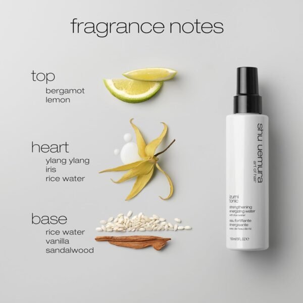 shu uemura art of hair Izumi Tonic Strengthening & Thickening Rice Water Treatment - Leave-In Hair Treatment, Hydrates and Repairs Damaged Hair, With Japanese Rice Water - Image 5