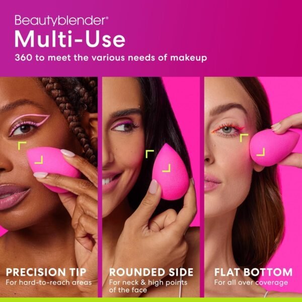 Beautyblender® | Original Pink Beauty Blender Makeup Sponge, Super-Soft Foam Easily Blends Foundations, Powders & Creams, Made in USA, Reusable, Washable, Streak Free Application, Vegan, Cruelty Free - Image 5