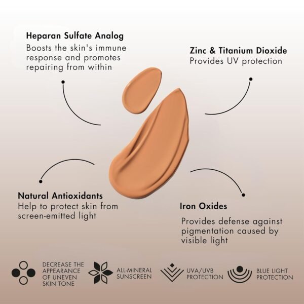 Senté Even Tone Mineral Sunscreen Tinted Broad-Spectrum Lotion - Medium-Dark SPF 36 - UVA/UVB Protection - 40-Min Water-Resistant - 50 ml - Image 4