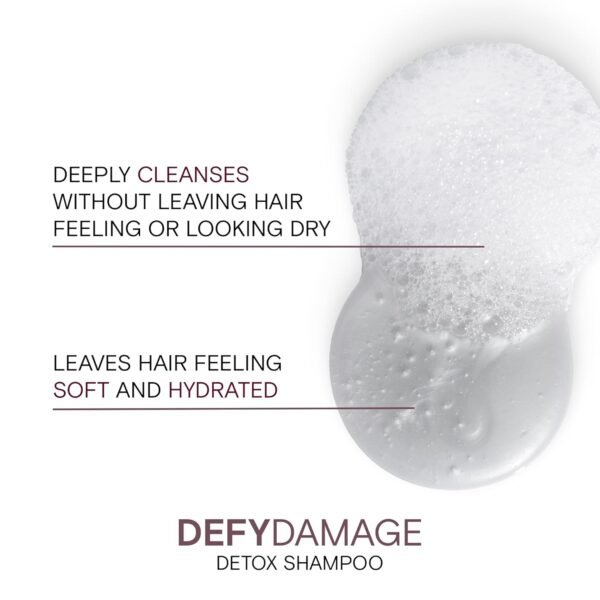 Joico Defy Damage Detox Shampoo | Removes Chlorine, Hard Water Residue, Product Buildup, Metals, & Trace Minerals | Strengthens Bonds & Preserves Hair Color | Vegan | Sulfate-Free - Image 5