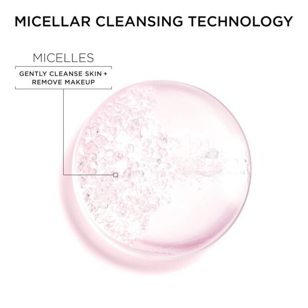 Garnier Micellar Water, Hydrating Facial Cleanser & Makeup Remover, Suitable for Sensitive Skin, Vegan, Cruelty Free, 13.5 Fl Oz (400mL), 1 Count - Image 6