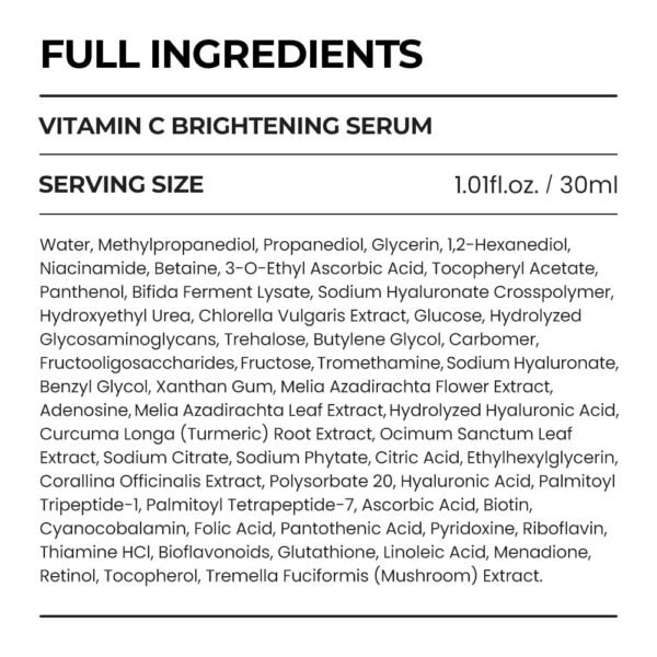 [SKIN&LAB] Vitamin C Serum for Face with Hyaluronic Acid and Niacinamide | Even Skin Tone Serum (1.01 fl oz) - Image 9