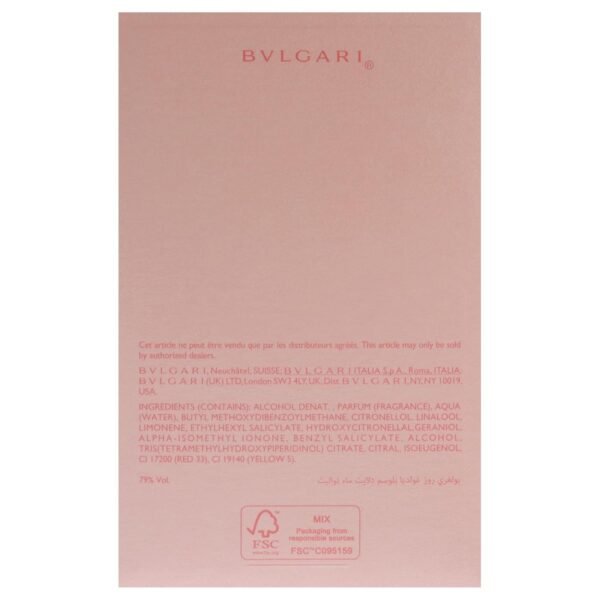 Bvlgari Rose Goldea Blossom Delight for Women - 1.7 oz EDT Spray - Image 6