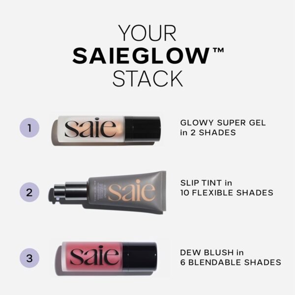 Saie Slip Tint Tinted Moisturizer with SPF 35 - Light Coverage, Glowy Skin Tint & Mineral Sunscreen for Face with Hydrating Hyaluronic Acid - Summer Makeup Essential - Shade Two (1.35 oz) - Image 9