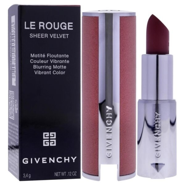 Givenchy Le Rouge Sheer Velvet Matte Lipstick - N16 Nude Boise for Women - 0.11 oz Lipstick - Image 4