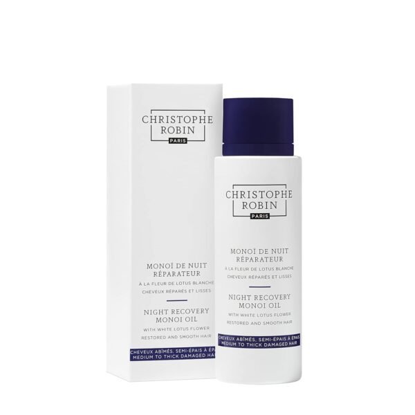 Christophe Robin Night Recovery Monoi Oil With White Lotus Flower - Intense Overnight Treatment 92g - Image 4