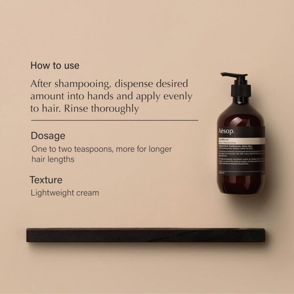 Aesop Conditioner | Soften and Hydrate All Hair Types | Nourishing Formula Enriched With Amino Acids | Citrus, Earthy, Woody | 16.9 oz / 500mL - Image 3