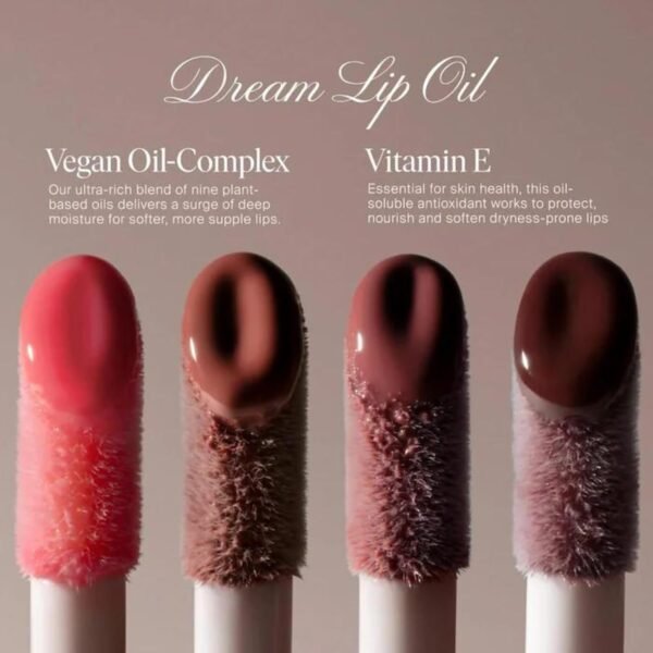 Summer Fridays Dream Lip Oil - Tinted Lip Oil with Moisturizing Sheer Coverage, High-Shine and Deep Hydration - Non-Sticky Formula for Long-Lasting Softness - Pink Cloud (0.15 Oz) - Image 9