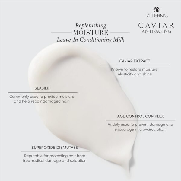 Alterna Caviar Anti-Aging Replenishing Leave-in Conditioning Milk, 5 fl. oz. - Image 5