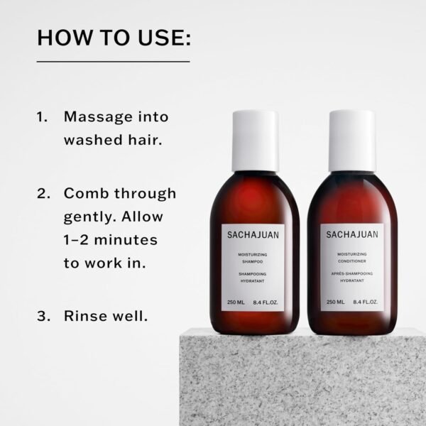 SACHAJUAN Moisturizing Conditioner, Repairs Damaged, Dry Bleached, Colored Hair, Moisture-Rich with Argan Oil - Image 4