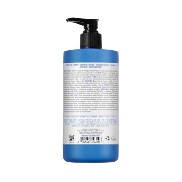 Baxter of California Daily Fortifying Shampoo for Men | All Hair Types| Cleanses and Strengthens | Fresh Mint Scent | Father's Day Gift Guide - Image 3
