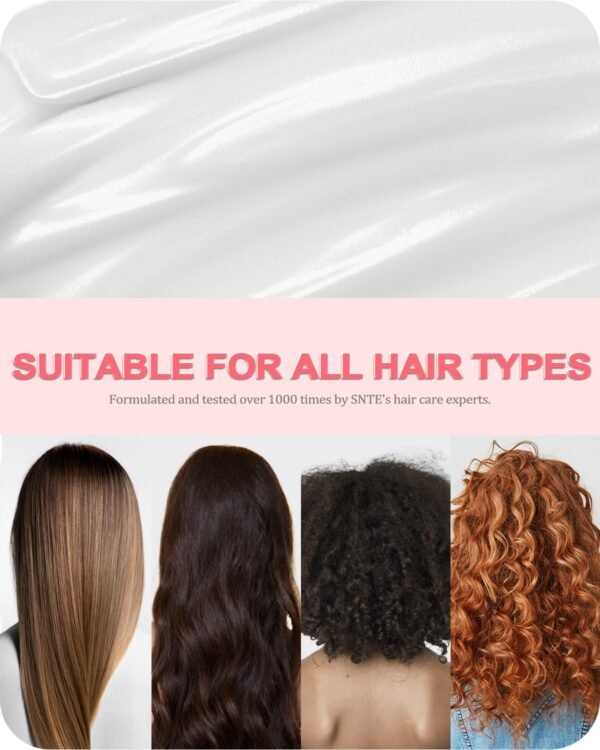 ‌4-in-1 Styling Cream for Flyaways & Curl Defining, Non-Greasy Smoothing Cream for Women & Kids, Add Shine Slick Back Hair, No White Flakes & Chemical Flavors Fly Away Hair Tamer - Image 9