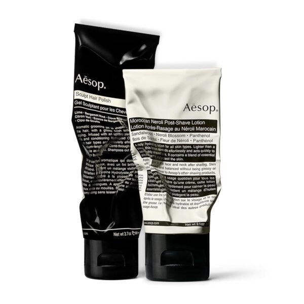 Aesop Grooming Kit - Sculpt Hair Polish | 100mL / 3.4 oz & Moroccan Neroli Post-Shave Lotion | 60 mL | Paraben, Cruelty-free & Vegan - Image 2