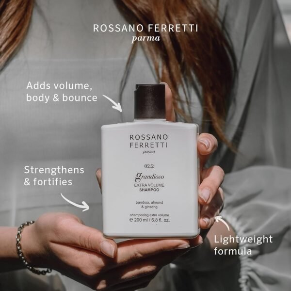 Grandioso Extra Volume Shampoo with Root-Lifting Creatine for Body, Fullness and Weightless Shine | Sulfate Free, Luxury | 6.8 Fl Oz - Image 3