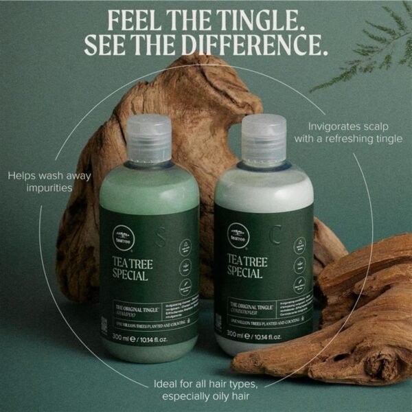 Tea Tree Special Shampoo, Deep Cleans, Refreshes Scalp, For All Hair Types, Especially Oily Hair - Image 7