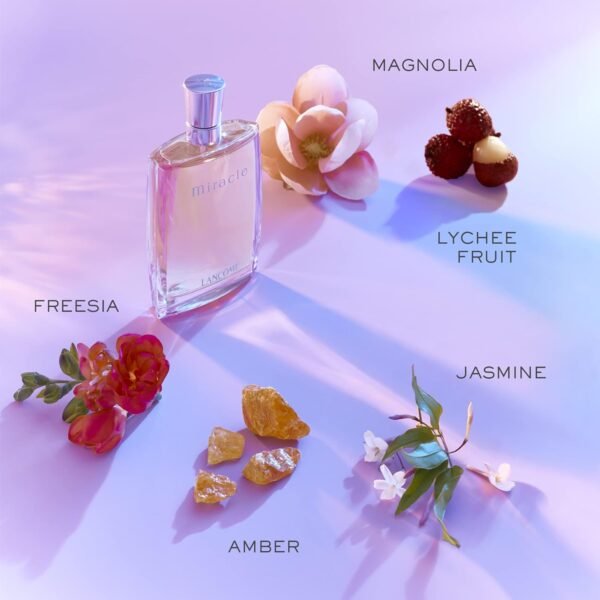 Lancôme Miracle Eau de Parfum - Long Lasting Fragrance with Notes of Magnolia, Ginger & Amber - Spicy & Floral Women's Perfume - Image 3
