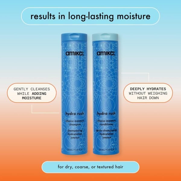 Amika hydro rush intense moisture conditioner with hyaluronic acid - Image 8