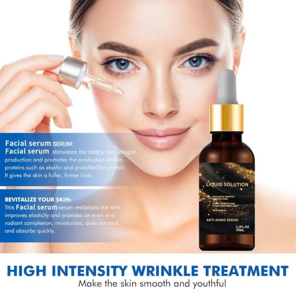2 PCS Olavita Liquid Solution Anti Aging Serum, Intensely Firms Skin Antiaging Face Serum, Olavita Smoothes Wrinkles and Fine Lines - Image 4