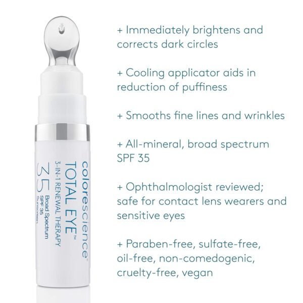 Colorescience Total Eye 3-in-1 Anti-Aging Renewal Therapy for Wrinkles & Dark Circle - Image 3