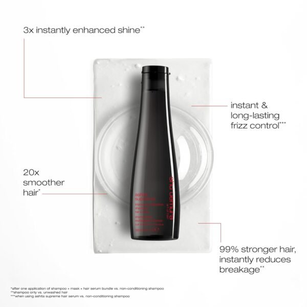 Ashita Supreme Smoothing Shampoo - Adds Shine, Reduces Frizz, Strengthens Hair, Prevents Breakage, For All Hair Types - Image 5