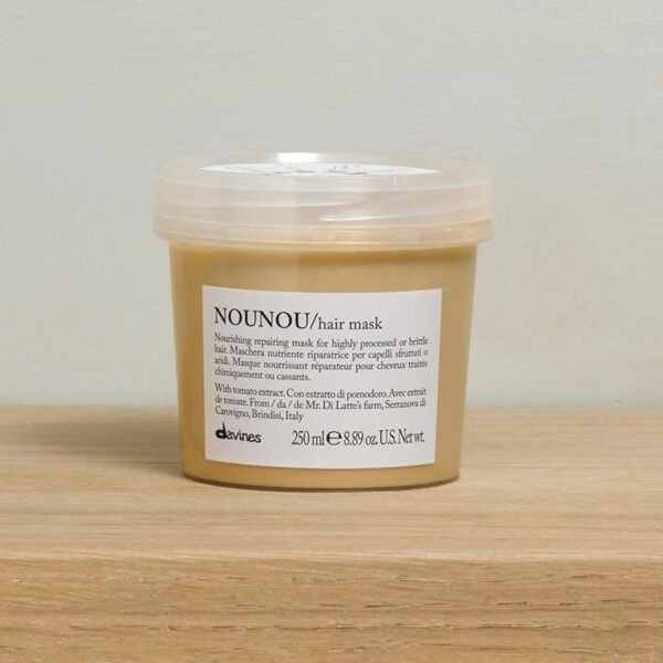 Davines NOUNOU Hair Mask, Nourishing And Repairing Treatment For Bleached, Permed Or Relaxed Hair, Add Shine Weightlessly - Image 3