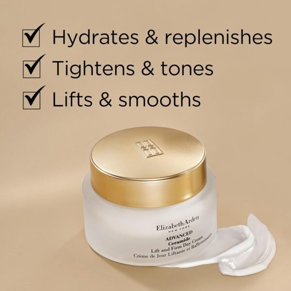 Elizabeth Arden Advanced Ceramide Lift and Firm Face Cream, Hydrating Moisturizer for Day or Night, Infused with Peptides, 1.7 fl oz - Image 5