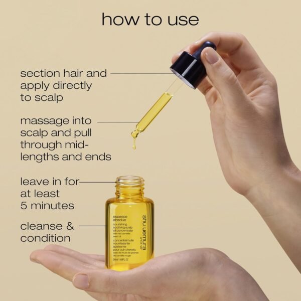 Essence Absolue Pre-Shampoo & Nourishing Treatment Oil - Soothes Dry and Flaky Scalp, Leaves Scalp Moisturized and Balanced, Nourishes For Soft and Shiny Hair, 1.7 Fl Oz - Image 6