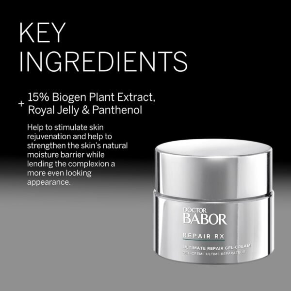 BABOR DOCTOR Repair Rx Ultimate Repair Gel-Cream, Lightweight Fast Acting Daily Moisturizer, Strengthen Skin & Improve Tone, Safe for Sensitive Skin, 1.7 oz - Image 5