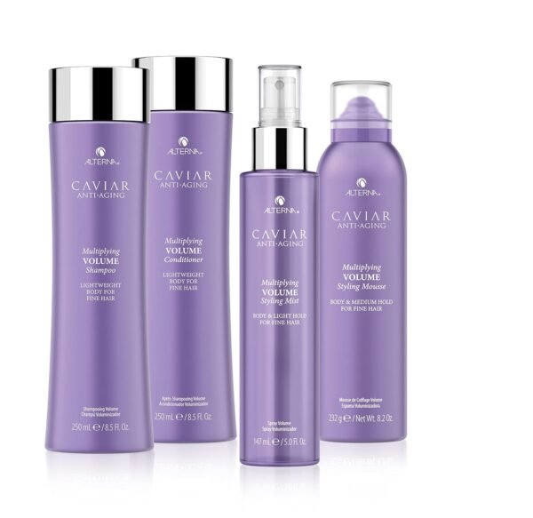 Alterna Caviar Anti-Aging Multiplying Volume Shampoo and Conditioner Standard Set, 8.5oz each | For Fine, Thin Hair | Create Instant Volume and Thickness | Sulfate Free - Image 4