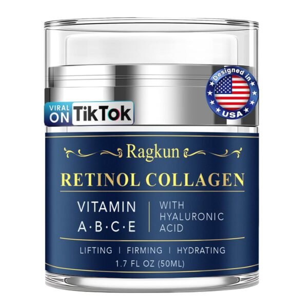 Retinol Cream for Face, Collagen Neck Creams for Tightening and Firming, Anti Aging Day & Night Facial Moisturizer for Women & Men, Instant Face Lift Wrinkle Cream 1.7 fl. oz. - Image 2