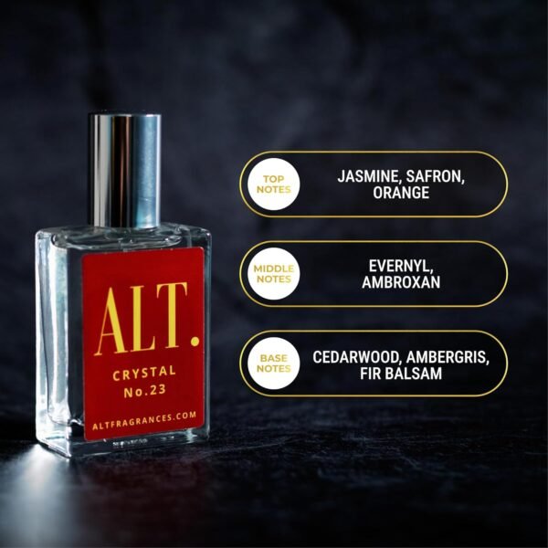 ALT. FRAGRANCES Crystal No. 23 Extrait de Parfum 100ml Inspired by Baccarat Rouge 540 - Image 4