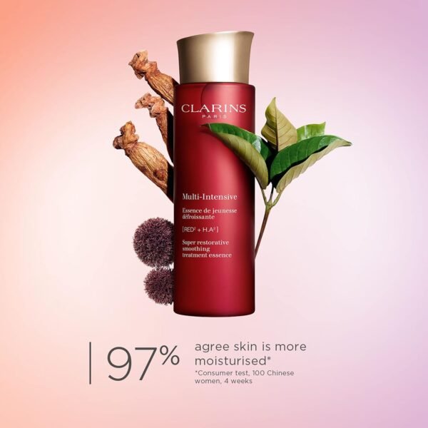 CLARINS Super Restorative Treatment Essence | Anti-Aging Face Lotion For Mature Skin Weakened By Hormonal Changes | Visibly Smoothes, Refines Pores, Softens Skin and Restores Radiance | 6.7 Fl Oz - Image 4