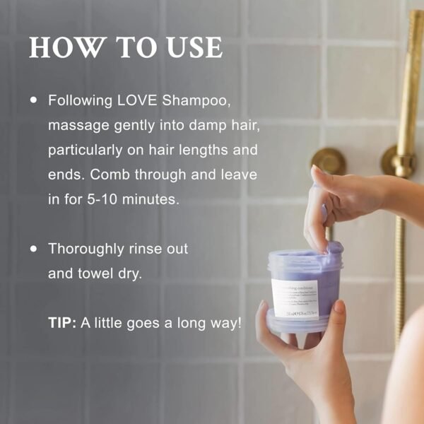 Davines LOVE Smoothing Conditioner, Smoothing Formula for Frizzy or Coarse Hair, Soften and Nourish - Image 4