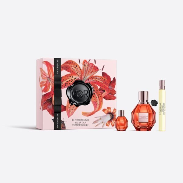 Viktor&Rolf - Flowerbomb Tiger Lily - Mother's Day Luxury Perfume Set - 1.7 Fl Oz, 0.3 Fl Oz, & 0.2 Fl Oz - Image 2