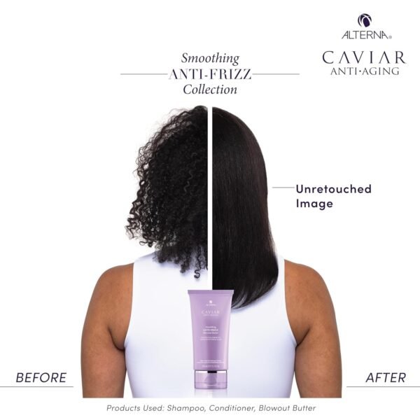 Alterna Caviar Anti-Aging Smoothing Anti-Frizz Blowout Butter, | Protects Hair from Heat Styling and Humidity | Sulfate Free , 5.07 Fl Oz (Pack of 1) - Image 6