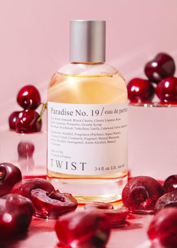 Twist - Paradise No. 19 - Eau De Parfum Inspired by T. Ford Lost Cherry, Long-Lasting Perfume for Women & Men, Paraben Free, Vegan, Clean Ingredients, Unisex Fragrance - Spray 100 ml | 3.4 fl. oz. - Image 6