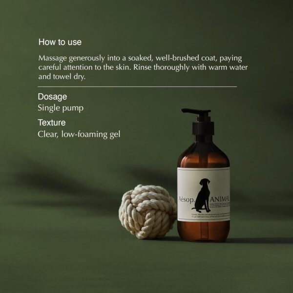 Aesop Pet Shampoo | Gentle Dog Shampoo and Coat Wash with Deodorizing Properties | Citrus, Fresh Scent | 16.9 fl oz - Image 3