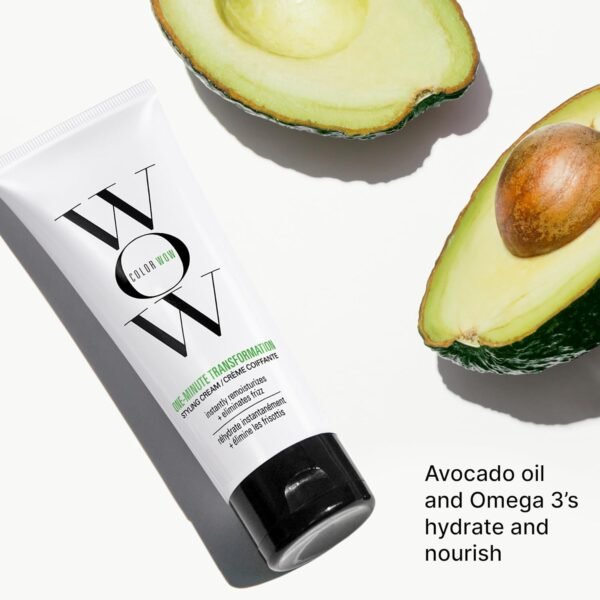 COLOR WOW One Minute Transformation – Instant frizz fix| Nourishing styling cream smooths, tames + defrizzes on the spot| Avocado oil + Omega 3’s hydrate, repair for silkier, smoother texture - Image 6