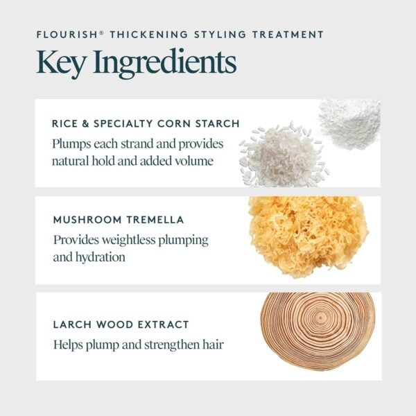 VIRTUE Flourish Hair Thickening Styling Treatment for Thinning or Fine Hair, Volumizes and Thickens Thin Hair, 4 Fl Oz - Image 4