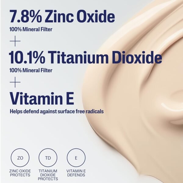 CETAPHIL Everyday Sunscreen Tinted Lotion for Face, 1.7 fl oz, 100% UVA/UVB Mineral Sunscreen: Titanium Dioxide & Zinc Oxide, SPF 40, For Sensitive Skin - Image 4
