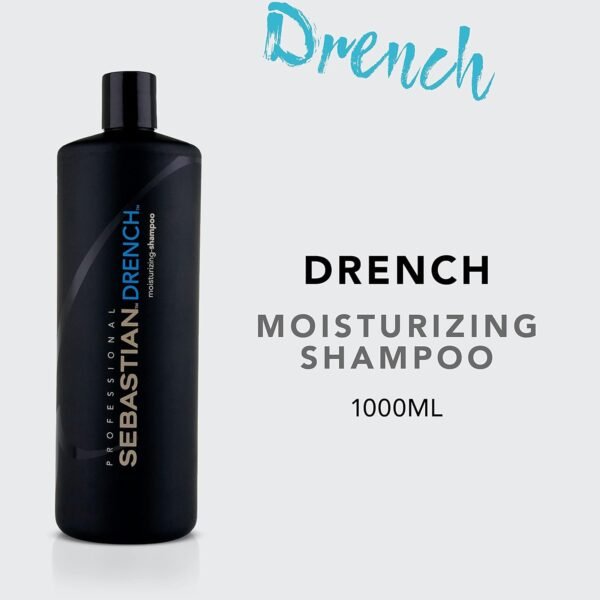 Sebastian Professional Drench Shampoo| Deep Moisturizing for Dry, Frizzy & Chemically Treated Hair - Image 3