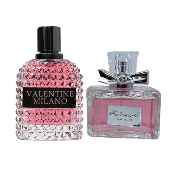 Women's Perfume Combo Set Milano Women&Mademoiselle Floral Fruity Fragrance Eau De Parfum Elegant 100ml Bottle Natural Spray Each for Daily Used - Image 2