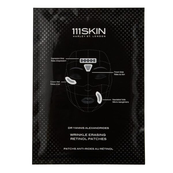 111SKIN Wrinkle Erasing Retinol Patches, Non-Invasive Forehead Wrinkle Patches for Under Eye & Smile Line Set with Vitamin C, Peptides & Microcone Technology, Suitable for All Skin Types, 3 x 1.23 oz - Image 3